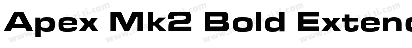 Apex Mk2 Bold Extend字体转换